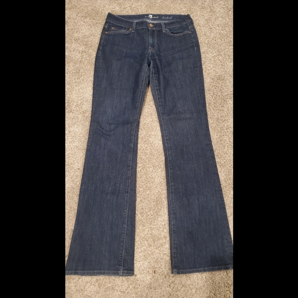 size 7 jeans in inches